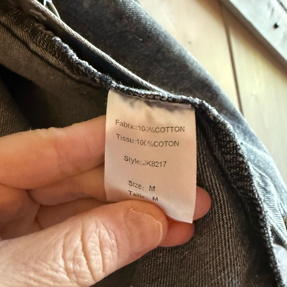 NEW Elan Washed Black Denim Shacket - Picture 5 of 7